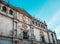 Detail of the facade of Colegio Mayor de San Ildefonso in Alcala de Henares, Spain