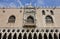Detail of the facade of The Doge\'s Palace in Venice