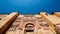 Detail facade of Mosque-Cathedral, Cordoba, Andalusia, Spain, also known as the Mezquita