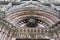 Detail of facade of Siena Cathedral, Siena, Ita