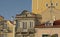 Detail of facades of old historical houses in Belem, Lisbon