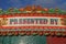 Detail of Fairground ride with lettering