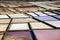 Detail of famous Salinas de Janubio on Lanzarote island, Canary islands, Spain