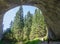 detail of the famous wonderful bridges in bulgaria which are a natural rock formation formed by a small river going