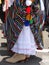 Detail of female regional costume, Santa Cruz, Tenerife,Canary Islands