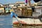 Detail. Fishing boat. Mekong delta floating market. Cai Be. Vietnam