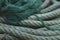 Detail of fishing net and ropes