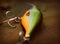 Detail of floating fishing lure Shad Rap plug