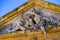 Detail fom Corn Exchange Hall building at Place de l`Hotel de ville in Aix-en-Provence, France