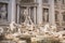 Detail of the Fontana di Trevi in â€‹â€‹Rome