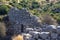 Detail of the fortification walls of the ancient citadel of Mycenae