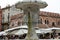 Detail of the Fountain of Madonna Verona in Piazza delle Erbe. Verona