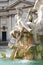 Detail of fountain in Piazza Navona, Roma