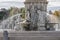 Detail of the fountain of Venus or Floriblanca in the Plaza de San Antonio.Aranjuez. community of madrid spain