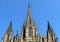 A Detail in the front of the cathedral in Barcelona