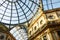 Detail of Galleria Vittorio Emanuele II, Milan city, Italy