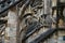 Detail of gothic architecture outside Milan Cathedral in Italy Nativity of St Mary