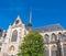 Detail of the gothic Bravantine style Saint Peter`s Church in the old town of Leuven