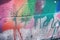 detail graffiti art street modern design your background grunge colorful abstract close graffiti colored fragment a