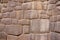 Detail, high quality of Inca stone wall