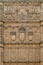 Detail of the historical entrance to the University of Salamanca middle age. Spain