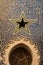 Detail of a house facade with a star. Fez, Morocco