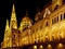 Detail Hungarian Parliament at night