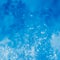 Detail of ice crystal and snowflakes, blue background