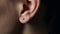 detail image of ear photorealistic generative ai