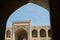 Detail of the inner courtyard. Sher-Dor madrasah. Registan. Samarkand. Uzbekistan