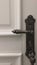 Detail iron handle door