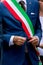 detail of an italian mayor