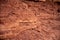 Detail of a Layered Orange Sandstone Rock Wall in Utah