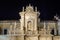 Detail of Lecce Cathedral facade, iconic landmark in Salento, It