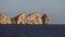 Detail on the lighthouse over Dragonera island in the spanish balearic arxipelago