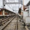 Detail of local railway station in Kyoto, Japan.