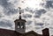 Detail of lookout window and weather vane on Mt Vernon Virginia