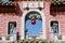 Detail of the main door of the Assembly Hall Of Fujian Chinese Temple in Hoi An