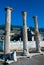 Detail of marble column of Ephesus, ruins