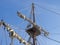 Detail masts and rope