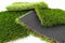 Detail of the material to cover with synthetic artificial grass