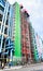 Detail of the Modern high-tech architecture of the Centre Georges Pompidou