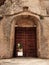 Detail of Monastery of the Carthusian order placed at Jerez`s city of the Frontier. Andalusia, Spain. Legendary place of