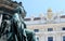 Detail of the monument to Kaiser Franz I against the Hofburg in