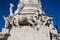 Detail of the monument to the Marquis of Pombal in the city of Lisbon in Portugal