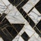detail mosaic of a building A black marble texture with a gold pattern and a luxury design for ceramic kitchen light white tile