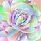 Detail multicolored rose watercolor vector illustration editable hand draw