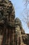 Detail mural and bas relief on ancient temple ruins in angkor wat of hindu, vishnu, shiva, god, religon