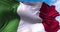 Detail of the national flag of Italy flying in the wind