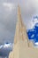 Detail of the obelisk in Quinua, Peru